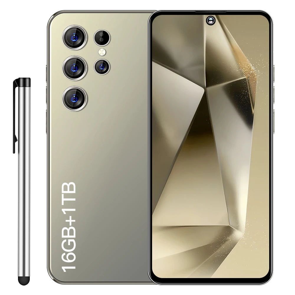 5G Phones Android 13.0 Mobile Phones Cellphone Original S24 Ultra 16GB+512GB Smartphone 7 Inch Unlocked Dual Card Smart Phone