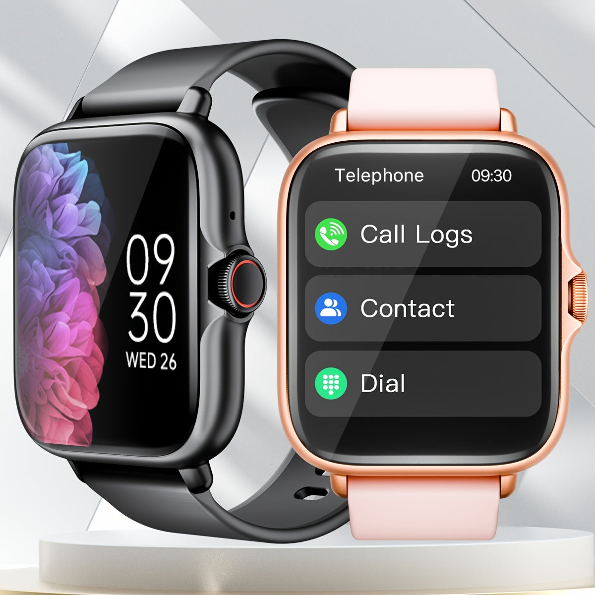 Smart Sports Watch with a 1.83-Inch Full Touchscreen, Information Reception, Calling Features, Health Monitoring, Step Tracking, Message Alerts, Compatible with for Iphone And Android, Perfect Gift for Boyfriend Or Girlfriend