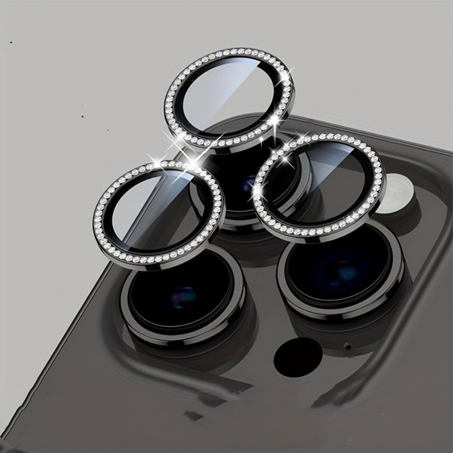 [InstaArmor Lens Protector] InstaArmor HD Clear Film Metal Tempered Glass Lens Protector for iPhone 17/16/15/14/13/12/11 Pro Max | Precise Fit