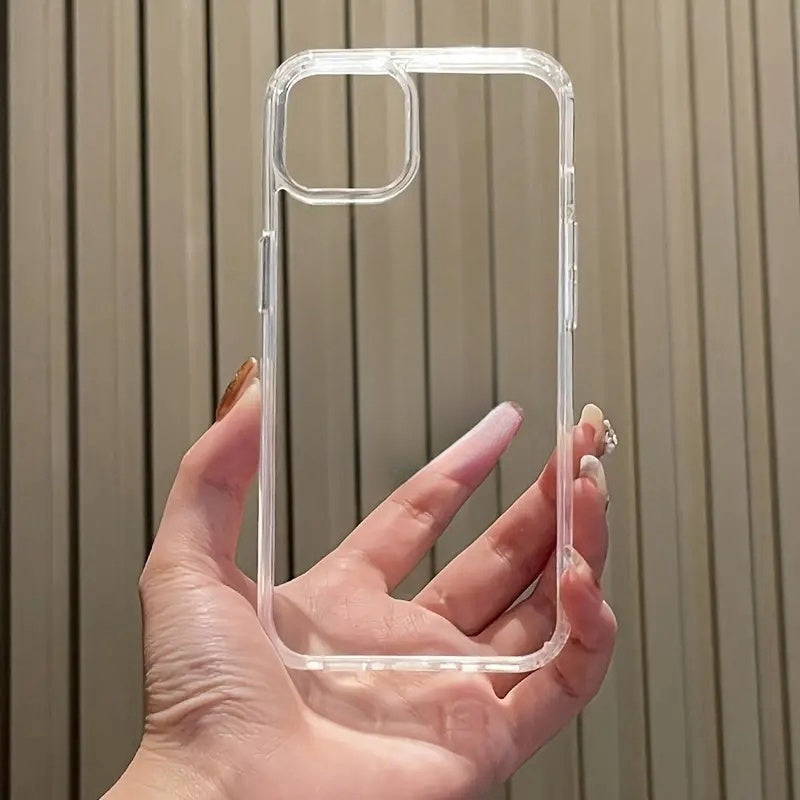 Premium Transparent Soft TPU Shock-Resistant Case for Various for iphone Models Including 17, 16, 15, 14, 13, 12, 11 Pro Max, Plus, Mini, And Older Versions Like X, XS Max, XR, 8, And 7. Ideal Phone Accessory., And Durable Fl