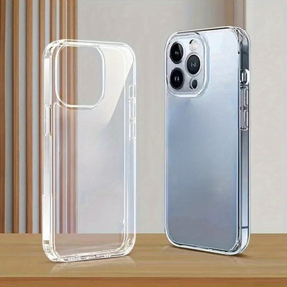Premium Transparent Soft TPU Shock-Resistant Case for Various for iphone Models Including 17, 16, 15, 14, 13, 12, 11 Pro Max, Plus, Mini, And Older Versions Like X, XS Max, XR, 8, And 7. Ideal Phone Accessory., And Durable Fl