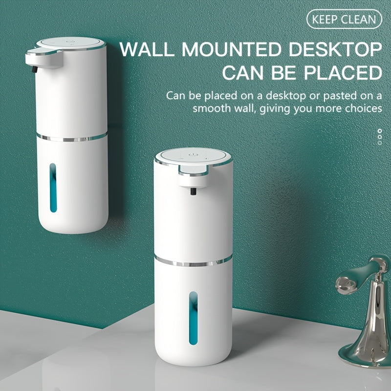 1x 380mL Automatic Soap Dispenser | Wall-Mounted, Charging, Lithium Battery, DONASIRA Brand