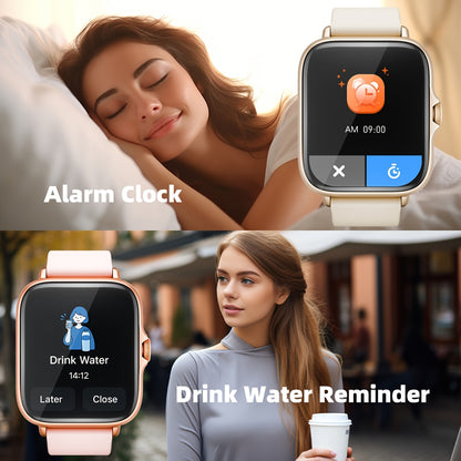 Smart Sports Watch with a 1.83-Inch Full Touchscreen, Information Reception, Calling Features, Health Monitoring, Step Tracking, Message Alerts, Compatible with for Iphone And Android, Perfect Gift for Boyfriend Or Girlfriend
