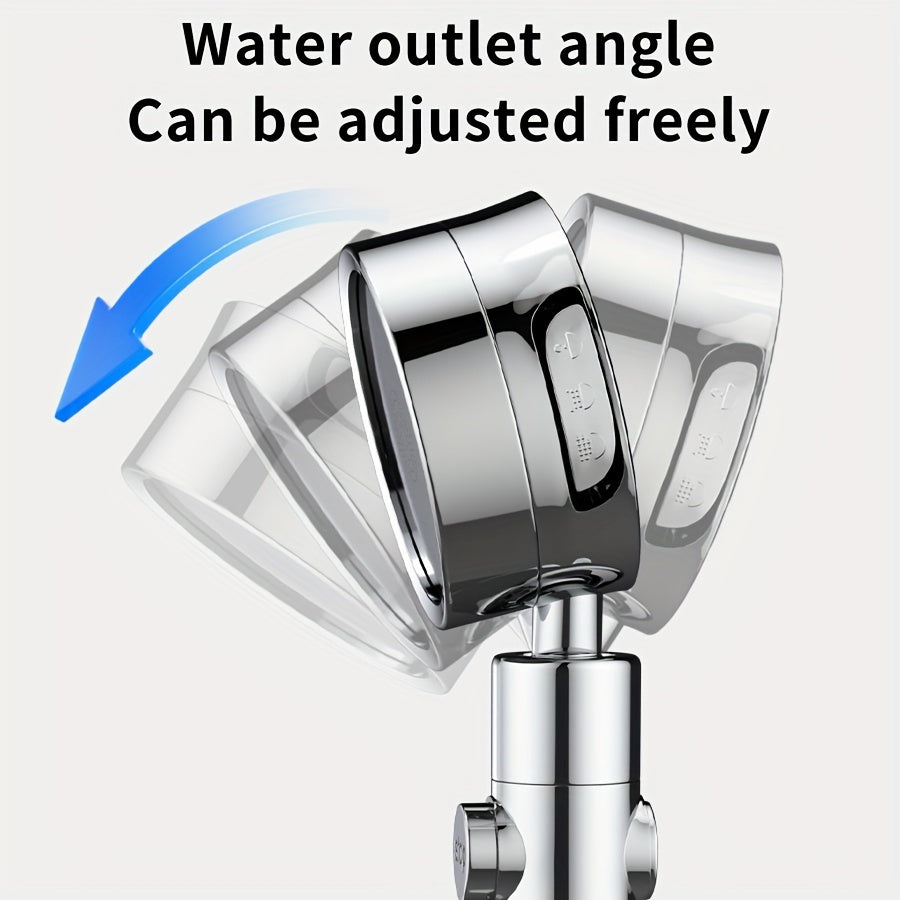 1pc Supercharged Filtered Shower Head | Three-Speed Adjustable, Super Pressurized, Wall-Mounted, Painted Finish, Rain Set, Adjustable Angle Head, Bathroom Accessories, For Shower Use Only