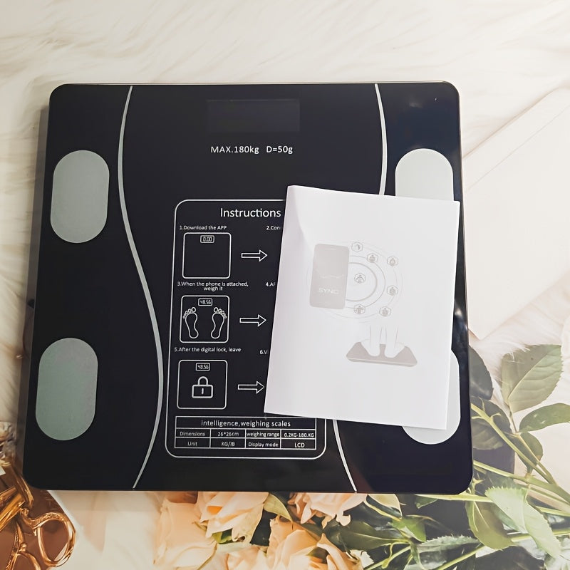 Intelligent Electronic Scales | UAEUUI Body Fat Scale, Bathroom Scale, Small Home Weighing Scale with LCD Digital Display, Wireless, Battery Powered