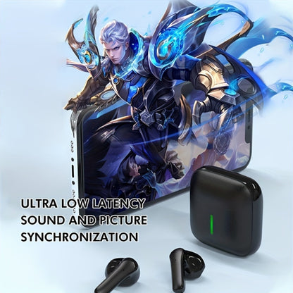 New Wireless Earbuds - Ultra-Long Battery Life, Noise-Canceling, Comfortable Semi-Open Back Design for Sports & Gaming, Touch Control, Rechargeable Lithium Battery, No Cable, Universal Phone Compatible, Black, Gaming Accessor