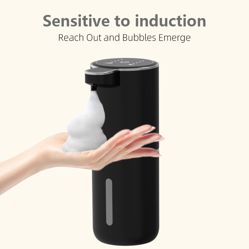 1x 380mL Automatic Soap Dispenser | Wall-Mounted, Charging, Lithium Battery, DONASIRA Brand