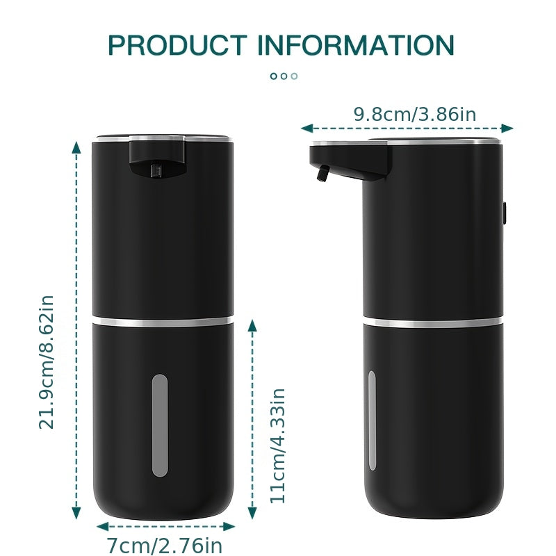 1x 380mL Automatic Soap Dispenser | Wall-Mounted, Charging, Lithium Battery, DONASIRA Brand