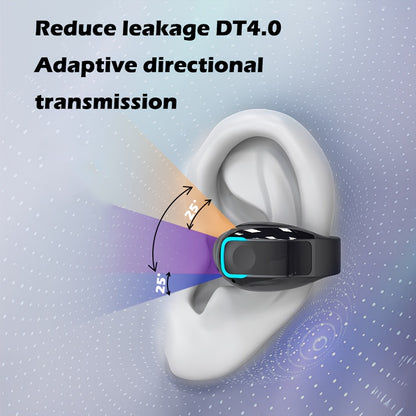 Wireless Earbuds with Long Battery Life, Phone Control & Voice Noise Cancellation - USB-C Charging, 5Th Gen 360° Open Clip Design for Sports & Work, Compatible with All Smartphones