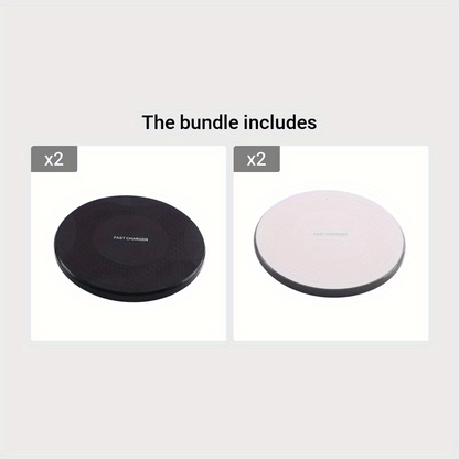 Upgraded Fast Wireless Charger, Compatible with iPhone 17/16/15/14/13/12/11/8 Series, S25/S24/S23/S22/S21/S20/S10/S9/S8/S7/S6 Series, 20/10/9/8/5 Series, Slim Design for Bedside & Office Desk