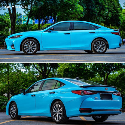 High Glossy Color Bluesky Automotive Wrap Film Vinyl Car Wrap Sky Blue Color Packaging Film