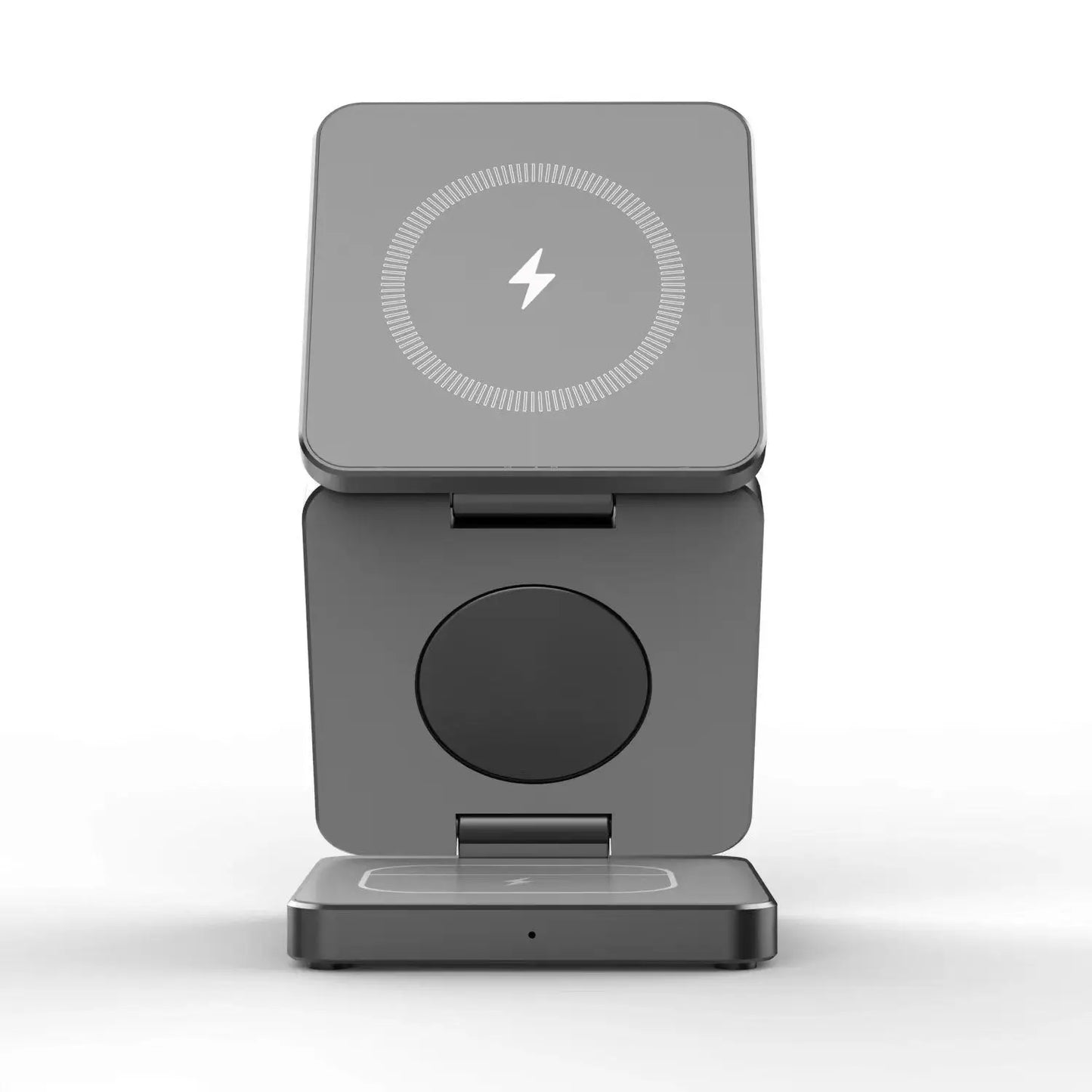 15W Magnetic 3 in 1 Portable Wireless Charger Stand Dock for IWatch Airpods iPhone 17 16 15 Foldable Fast Charging Station