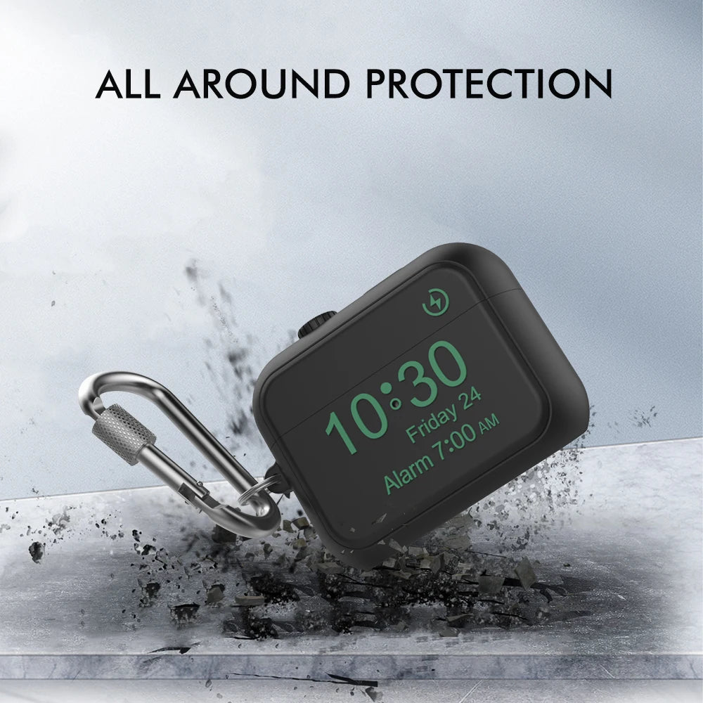 Game Modeling Cover IWatch Like  Front LED Visible  Precise Cutout Silicone Protective Case for AirPods Pro 1