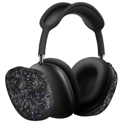 Wholesale Luxury Headphone Shell for Airpods Max Slim Real Carbon Fiber Protective Case Glossy Black Forged Purple Shockproof