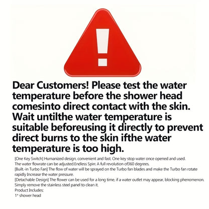 1pc Supercharged Filtered Shower Head | Three-Speed Adjustable, Super Pressurized, Wall-Mounted, Painted Finish, Rain Set, Adjustable Angle Head, Bathroom Accessories, For Shower Use Only