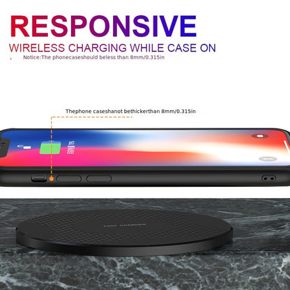 Upgraded Fast Wireless Charger, Compatible with iPhone 17/16/15/14/13/12/11/8 Series, S25/S24/S23/S22/S21/S20/S10/S9/S8/S7/S6 Series, 20/10/9/8/5 Series, Slim Design for Bedside & Office Desk